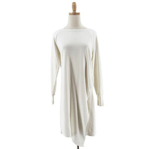 NSF Womens Asymmetrical Tunic Sweatshirt Small Loungewear Minimalist Boho Resort